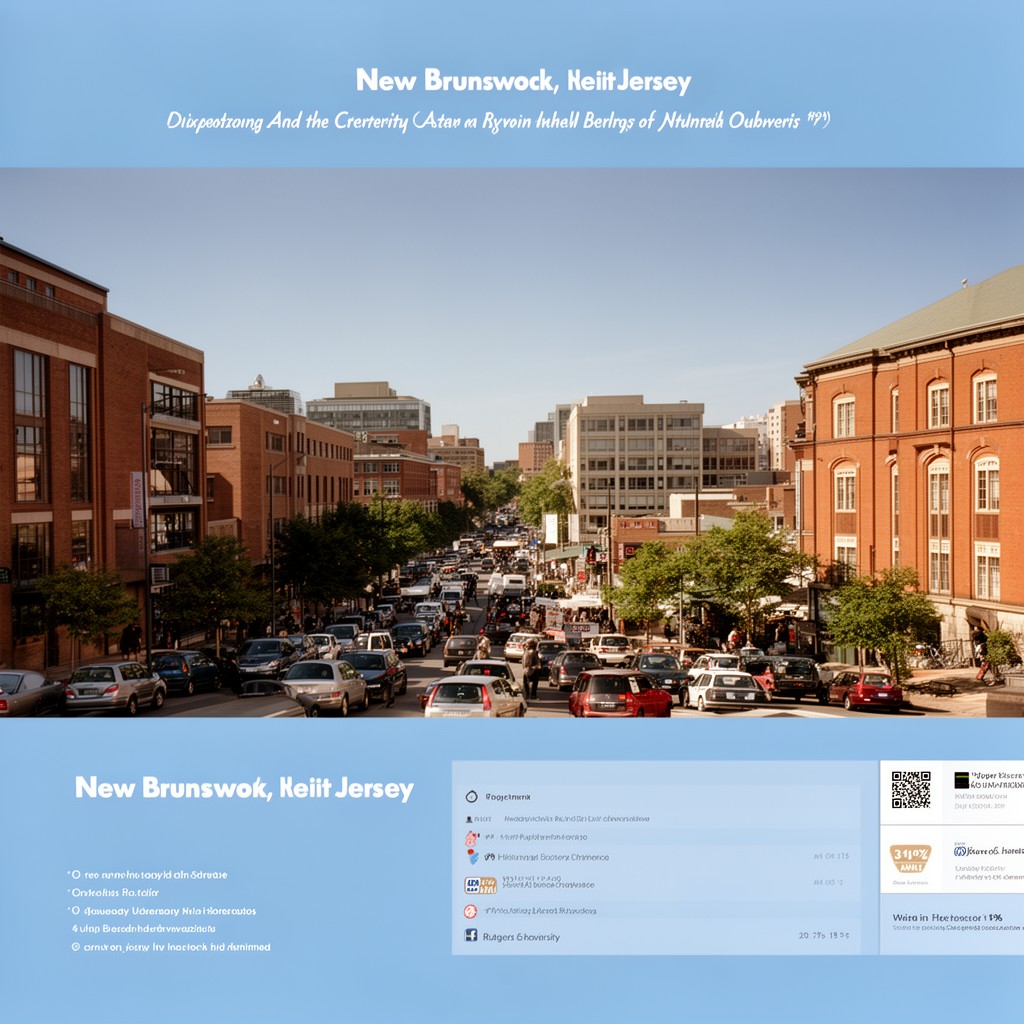 AI-generated illustration of New Brunswick, New Jersey