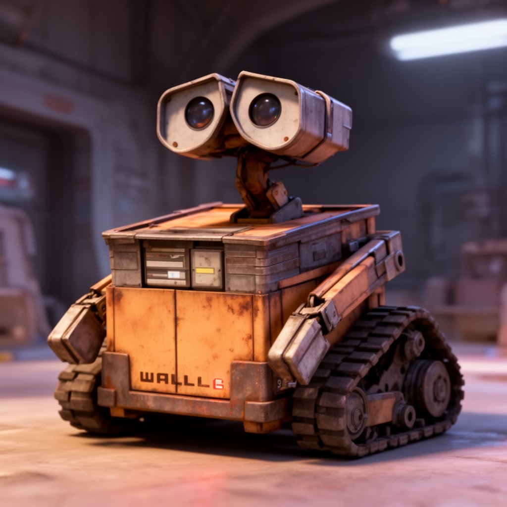 AI-generated illustration of WALL-E