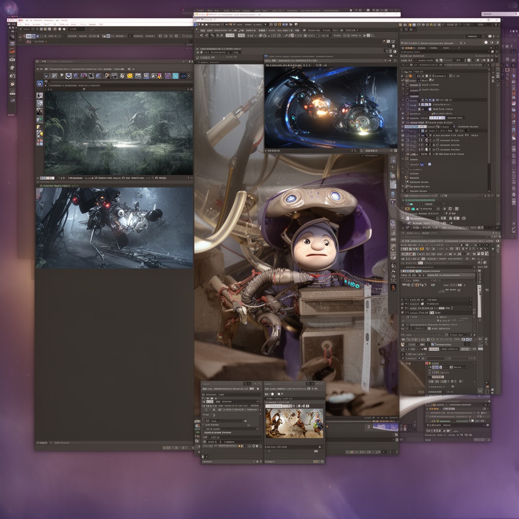 AI-generated illustration of RenderMan