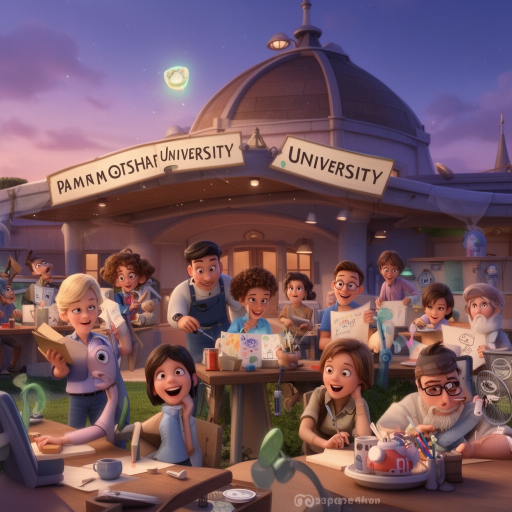 AI-generated illustration of Pixar University