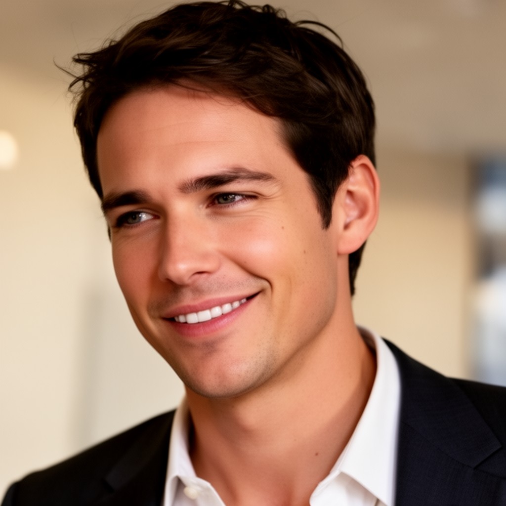 AI-generated illustration of Ashton Kutcher