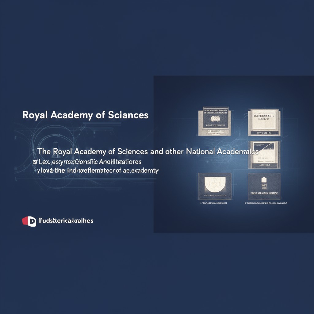 AI-generated illustration of Royal Academy of Sciences and other national academies