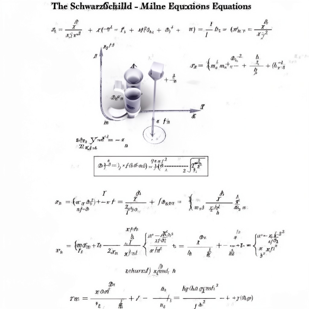 AI-generated illustration of Schwarzschild–Milne equations