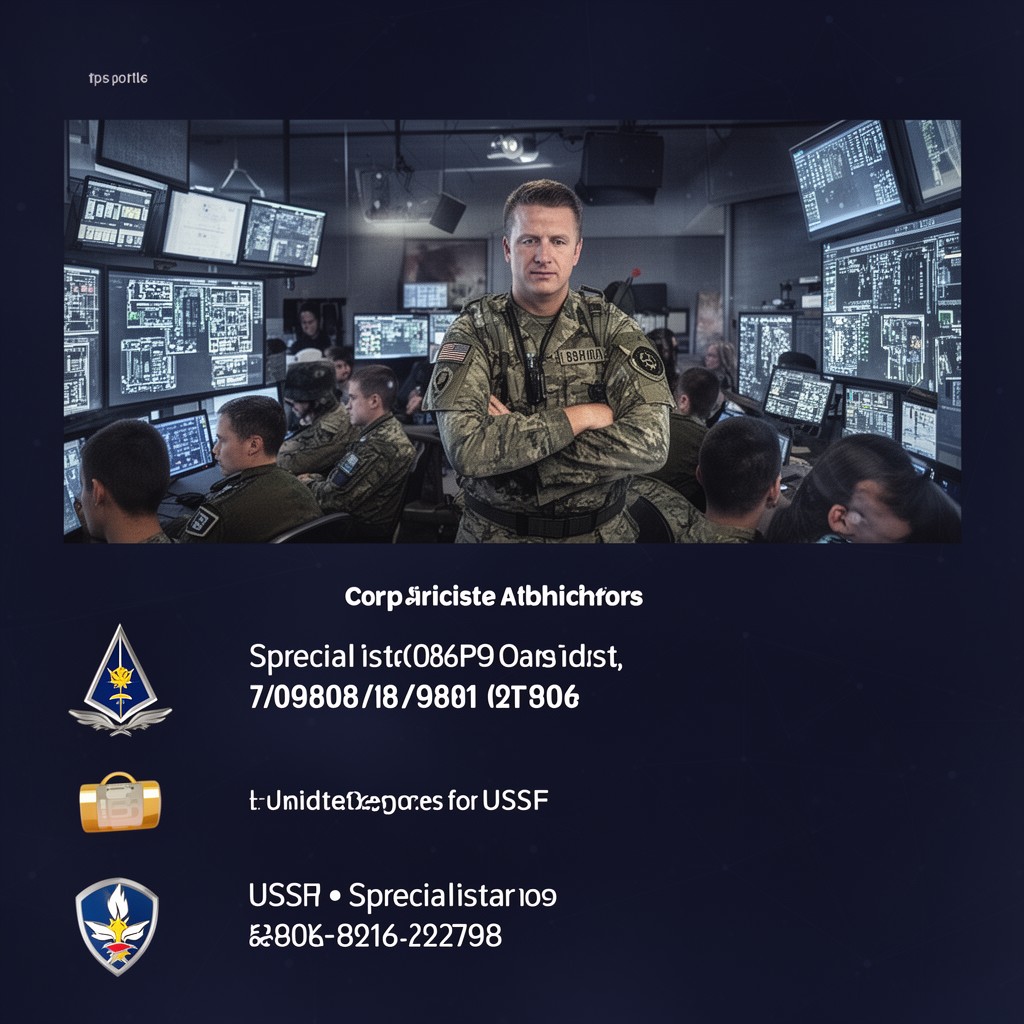 AI-generated illustration of Specialist (USSF enlisted rank)