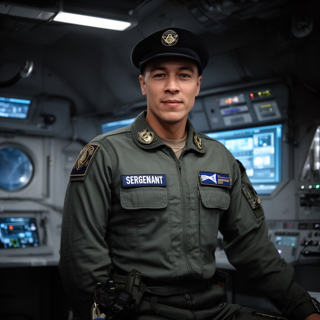 AI-generated illustration of Sergeant (USSF enlisted rank)