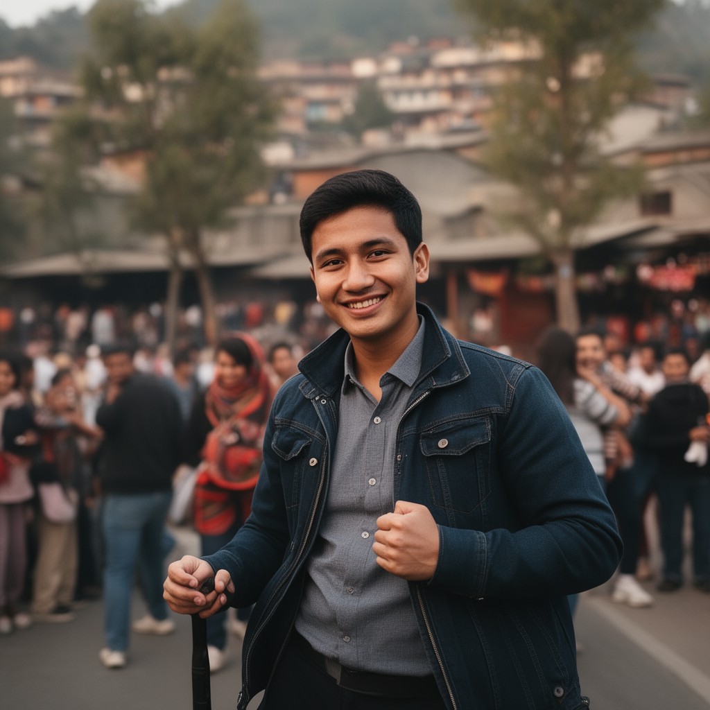 AI-generated illustration of Nepali American