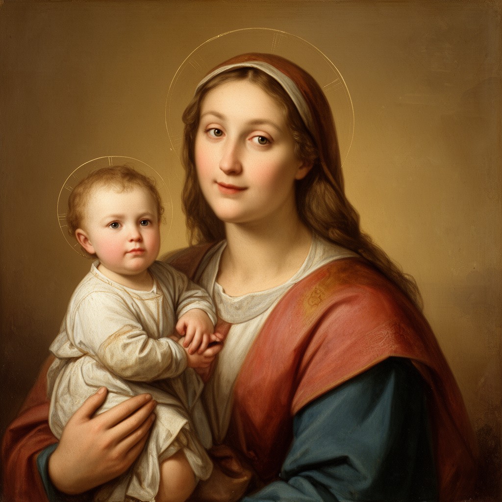 AI-generated illustration of Saint Anne