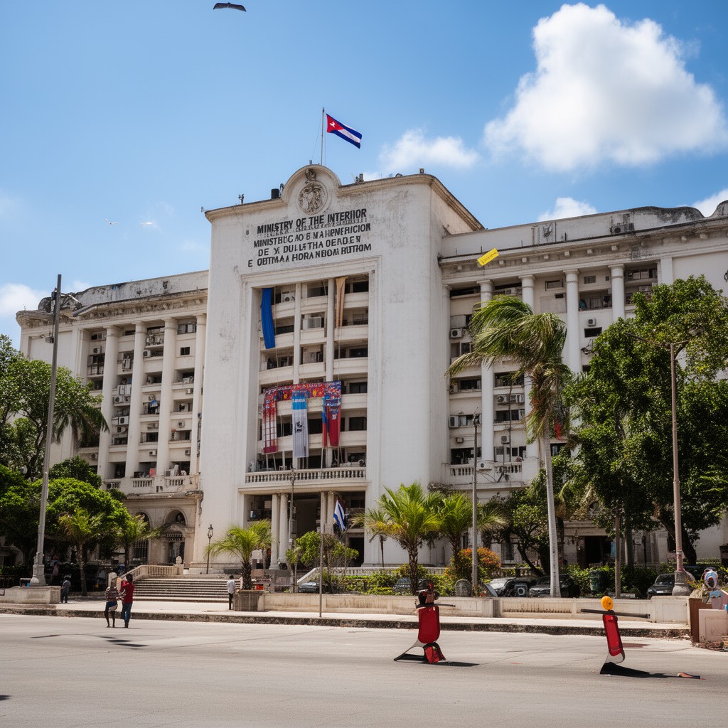 AI-generated illustration of Ministry of the Interior of Cuba