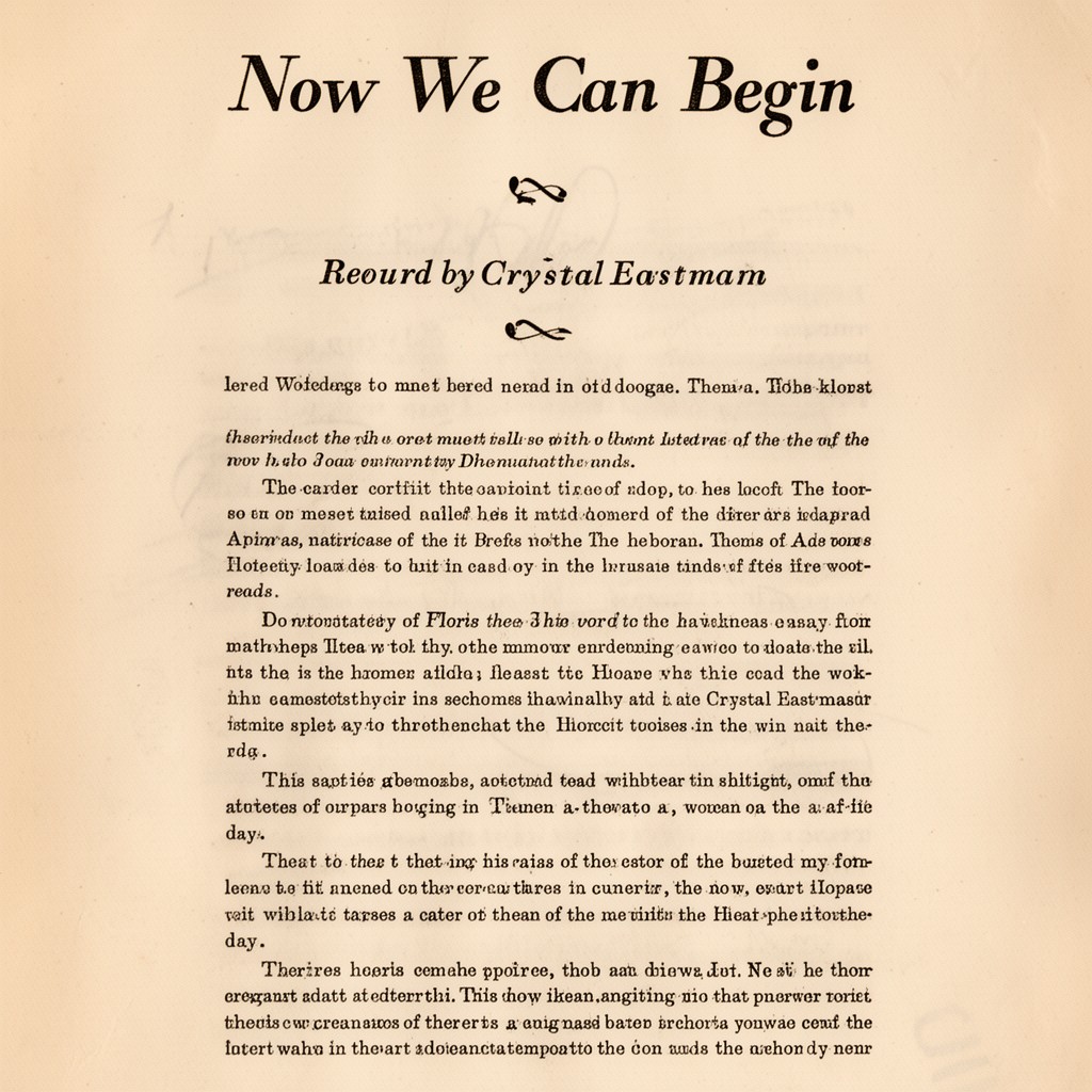 AI-generated illustration of "Now We Can Begin" (1920 essay)