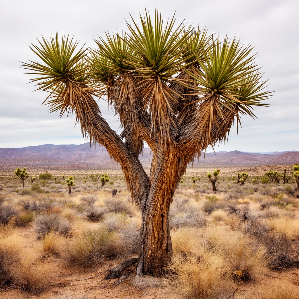 AI-generated illustration of Joshua tree (Yucca brevifolia)