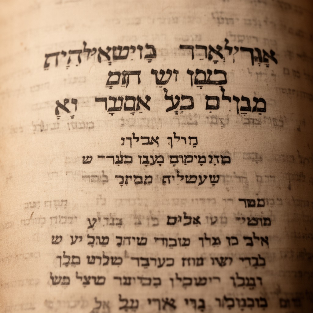 AI-generated illustration of Hebrew