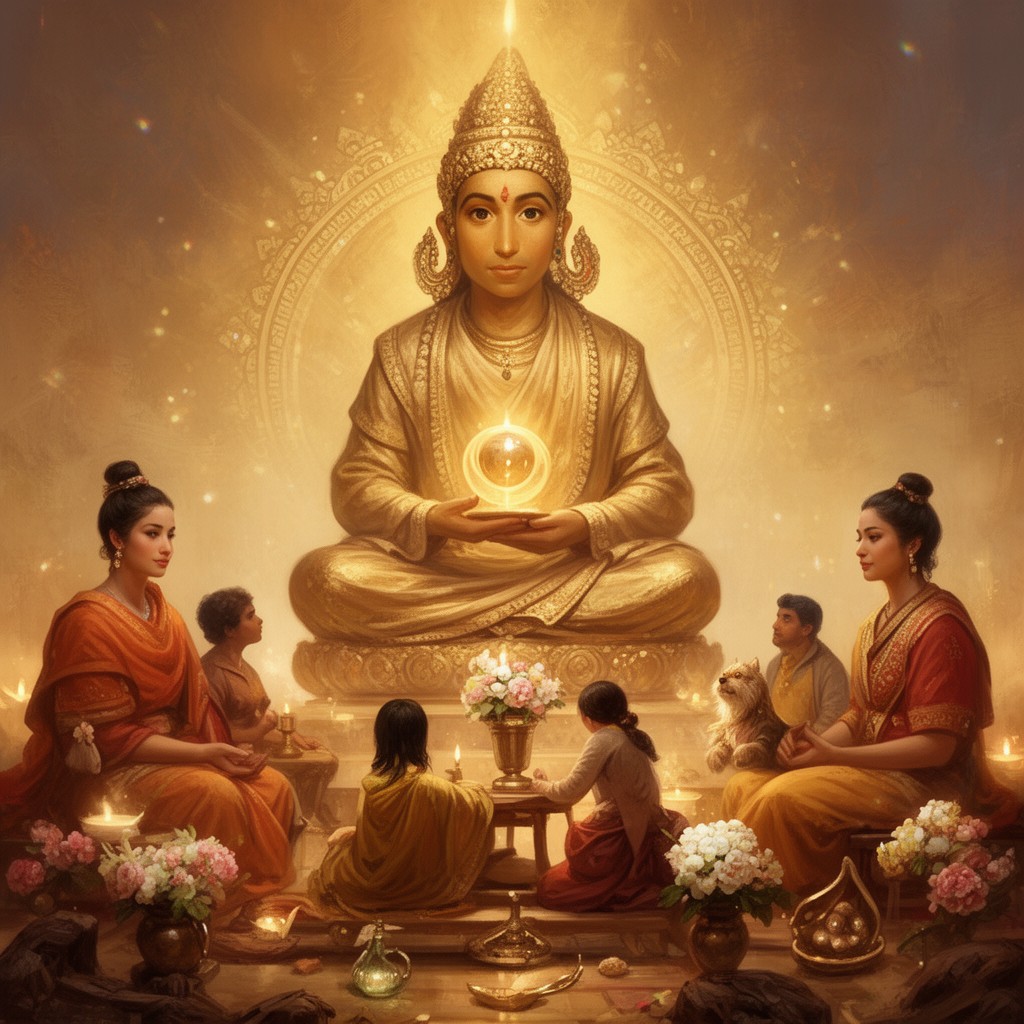 AI-generated illustration of Eastern religions