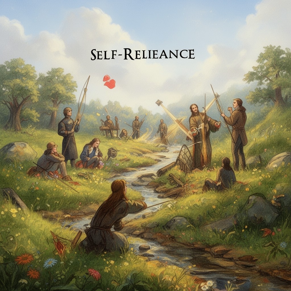 AI-generated illustration of Self-Reliance