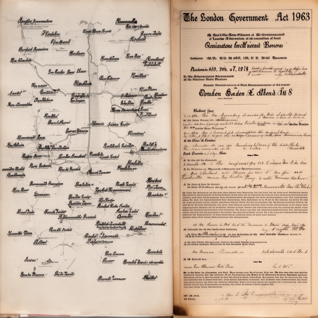 AI-generated illustration of London Government Act 1963