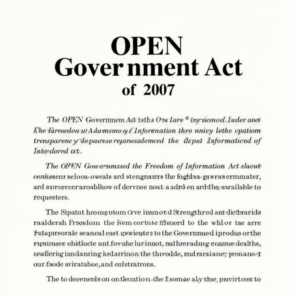 AI-generated illustration of OPEN Government Act of 2007