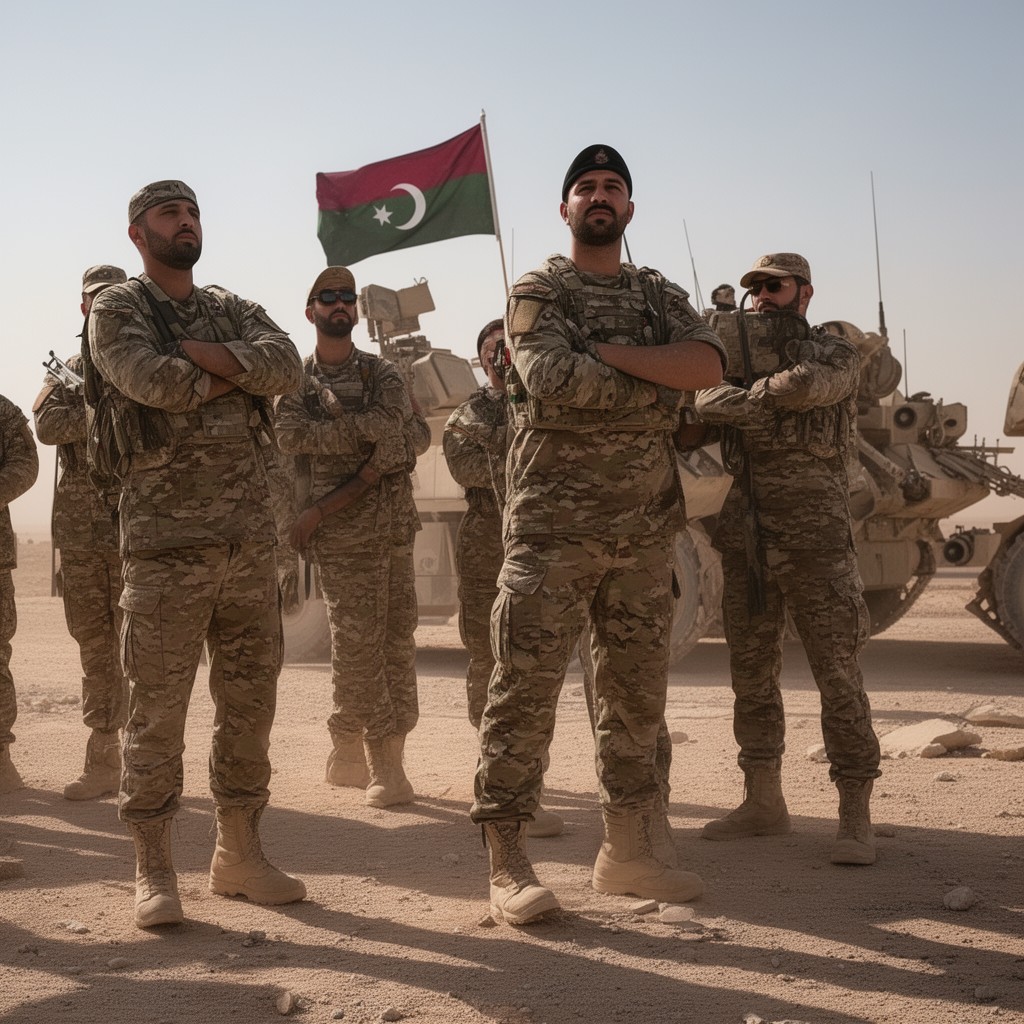 AI-generated illustration of Libyan National Army