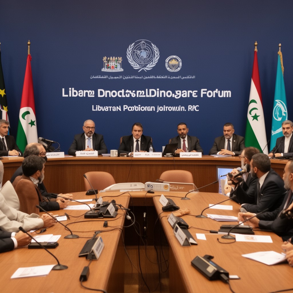 AI-generated illustration of Libyan Political Dialogue Forum