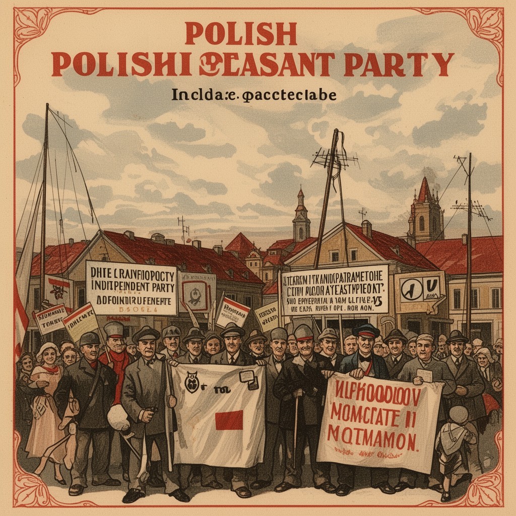 AI-generated illustration of Polish Peasant Party (independent wing)