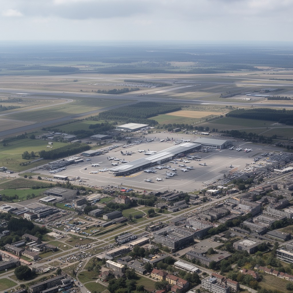 AI-generated illustration of Kleine-Brogel Air Base