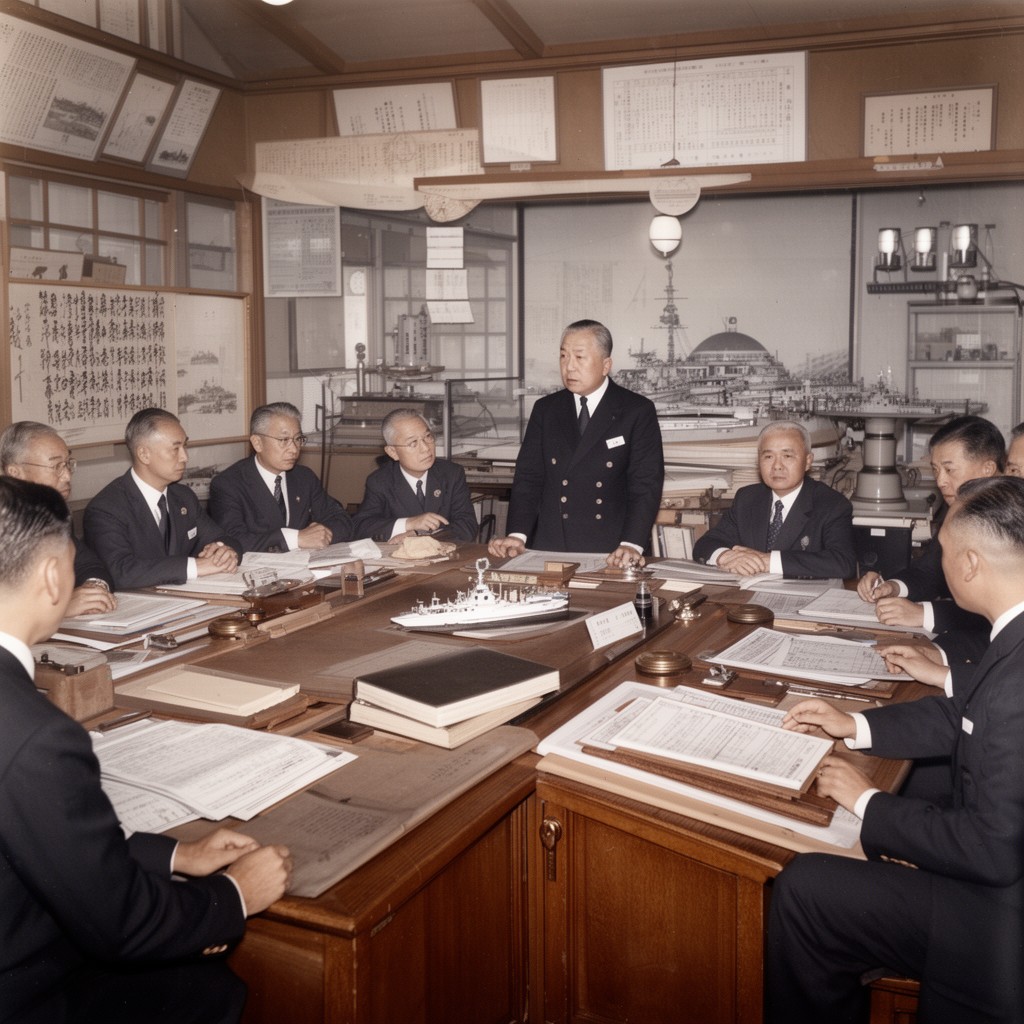AI-generated illustration of Imperial Japanese Navy General Staff
