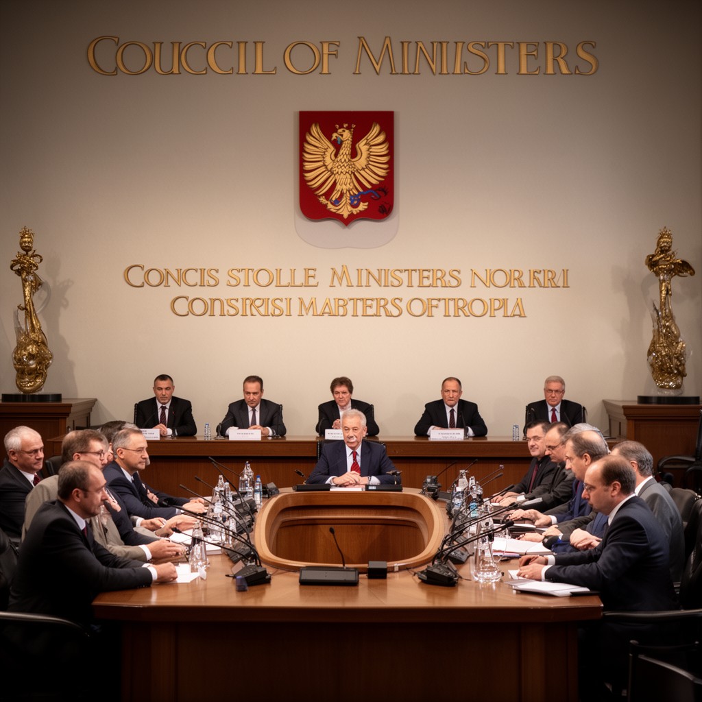 AI-generated illustration of Council of Ministers of Poland
