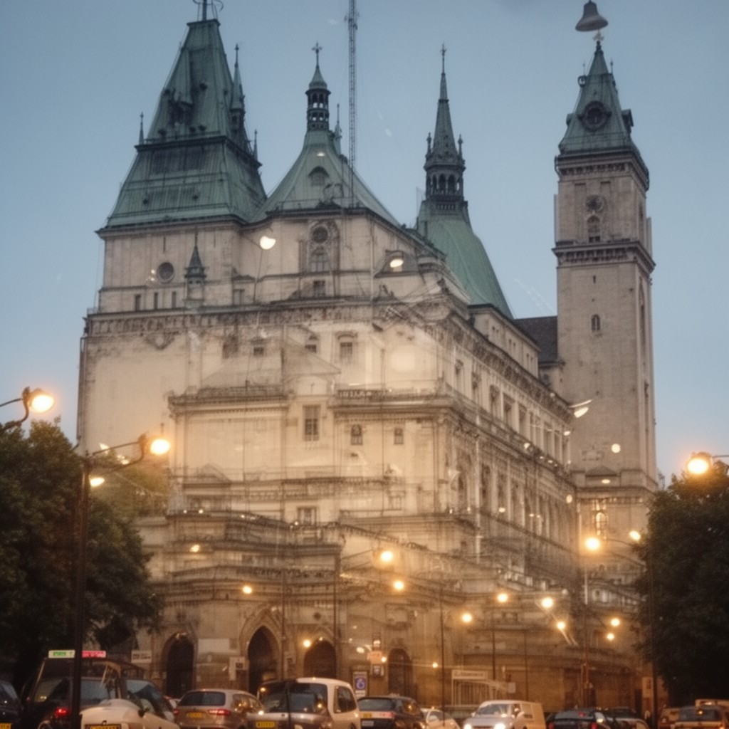 AI-generated illustration of Chancellery of the Prime Minister, Warsaw