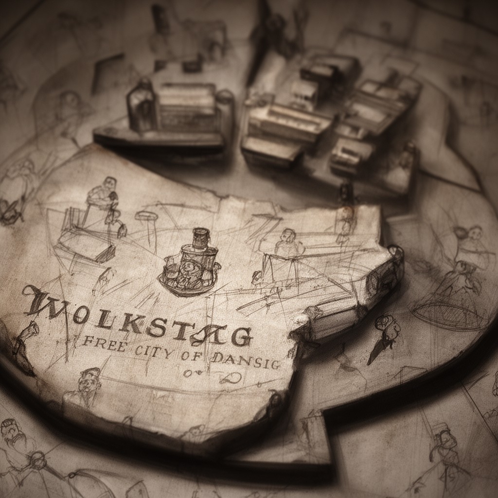 AI-generated illustration of Volkstag of the Free City of Danzig