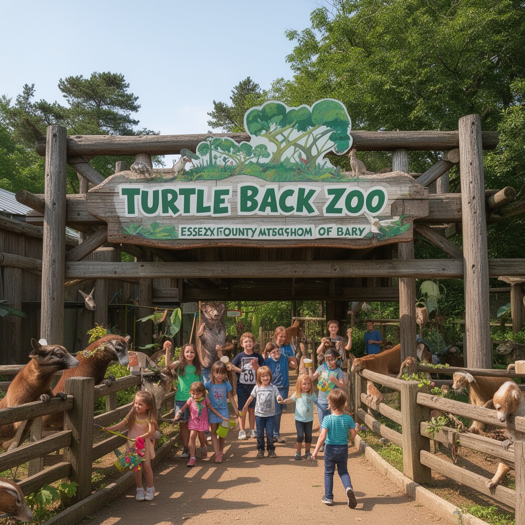 AI-generated illustration of Turtle Back Zoo