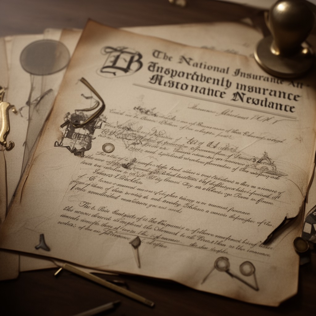 AI-generated illustration of National Insurance Act 1920