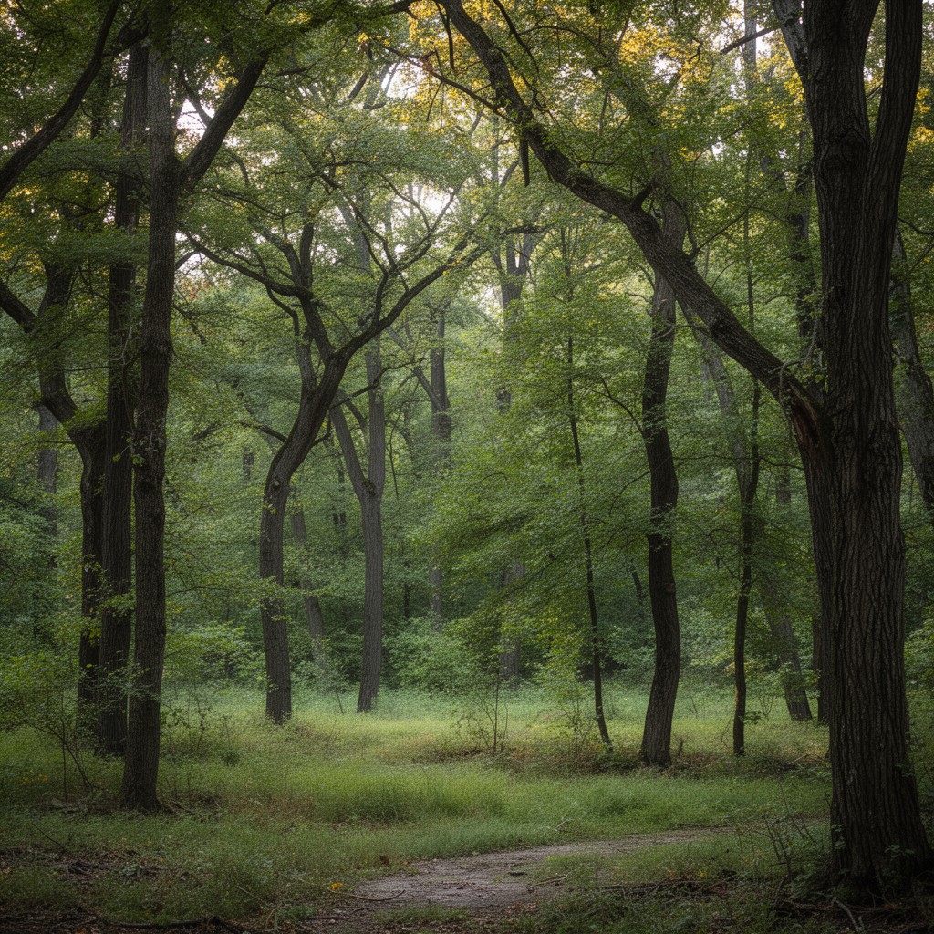 AI-generated illustration of Rumsey Woods