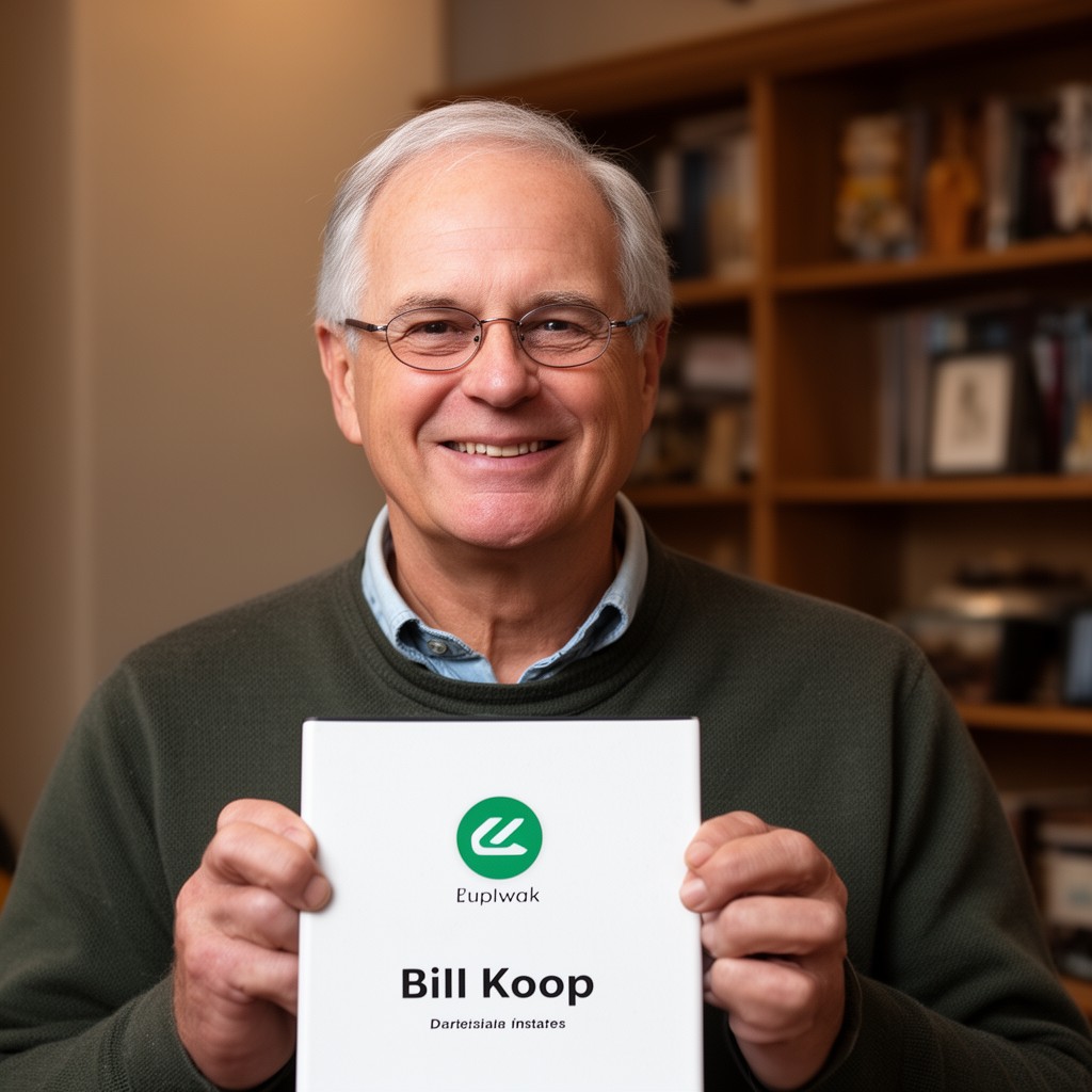 AI-generated illustration of Bill Koop