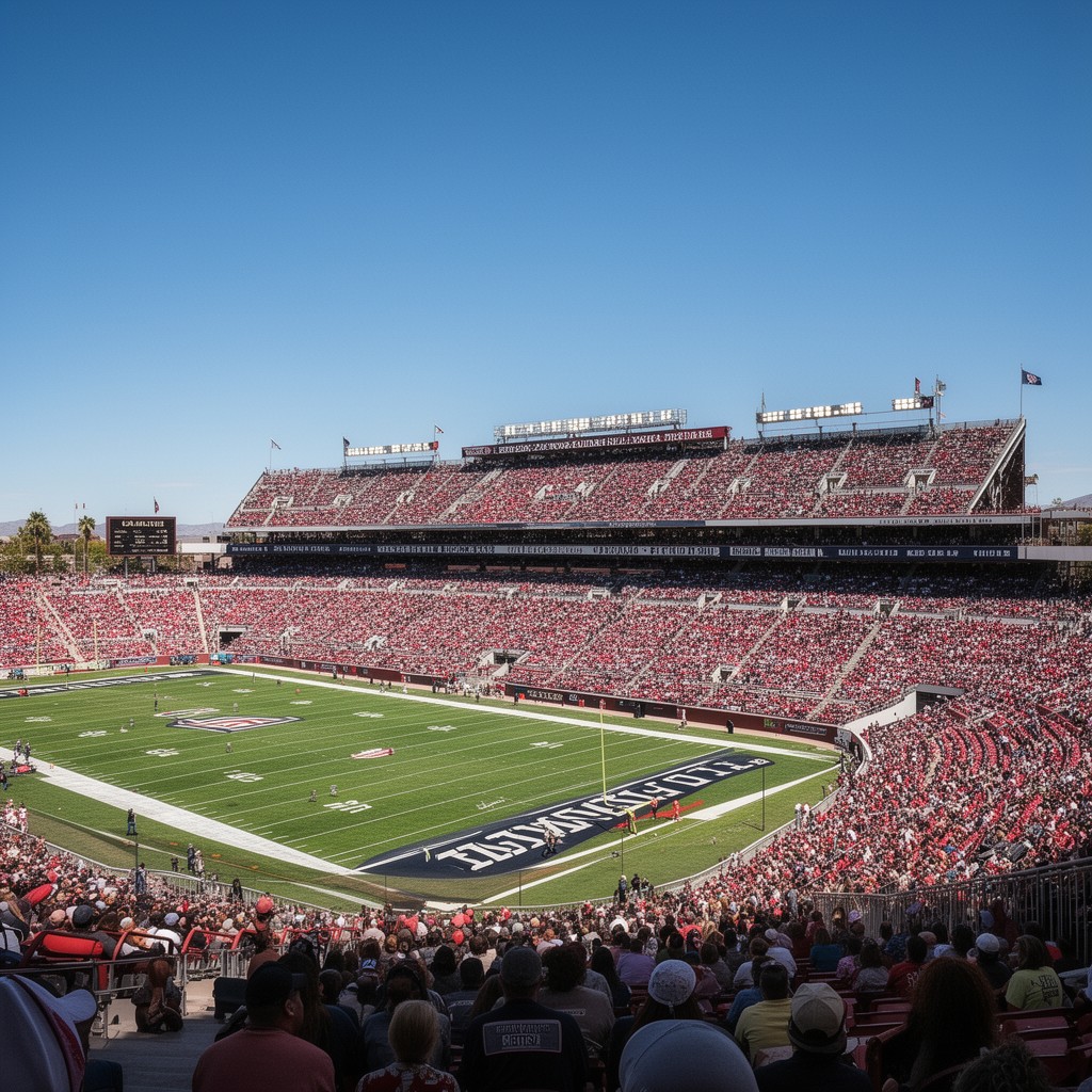 AI-generated illustration of Arizona Stadium