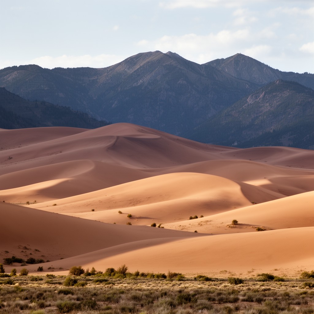 AI-generated illustration of Great Sand Dunes National Park and Preserve