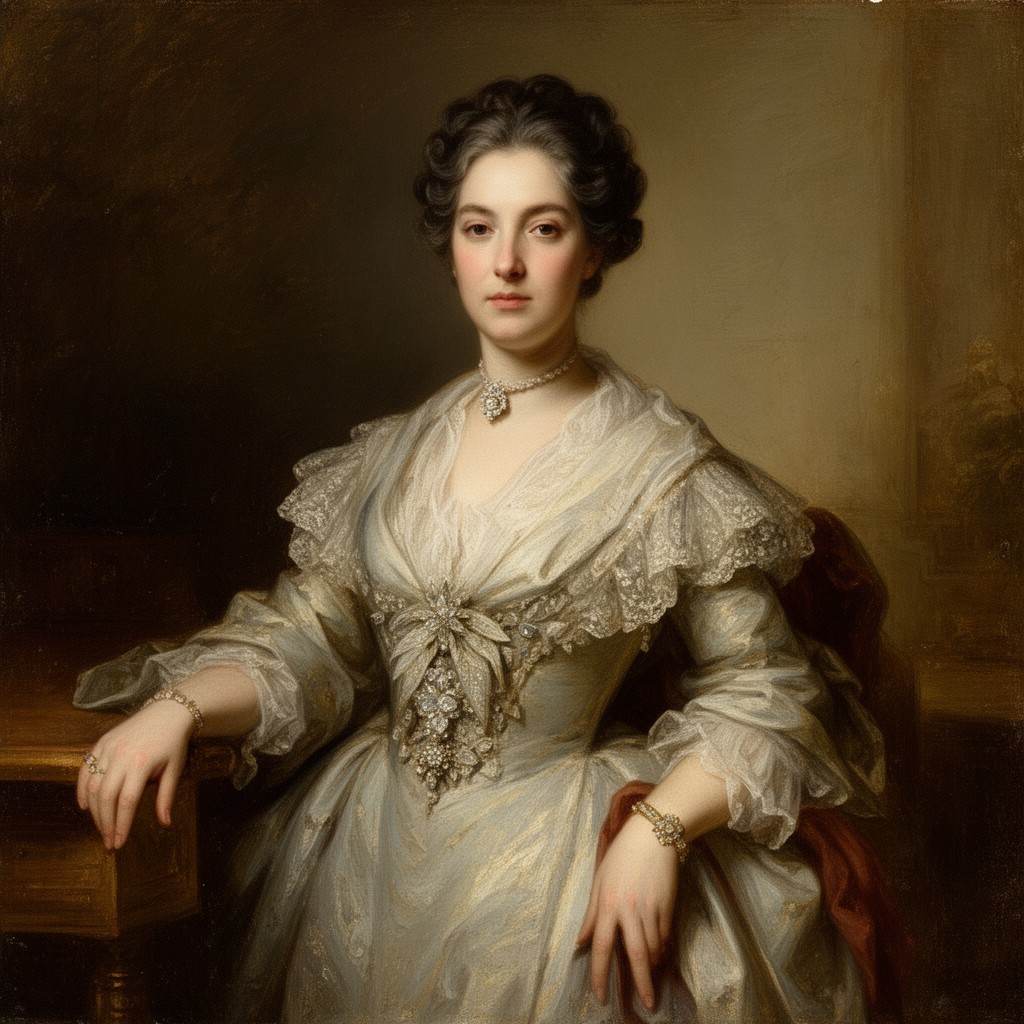AI-generated illustration of Henrietta Godolphin, 2nd Duchess of Marlborough