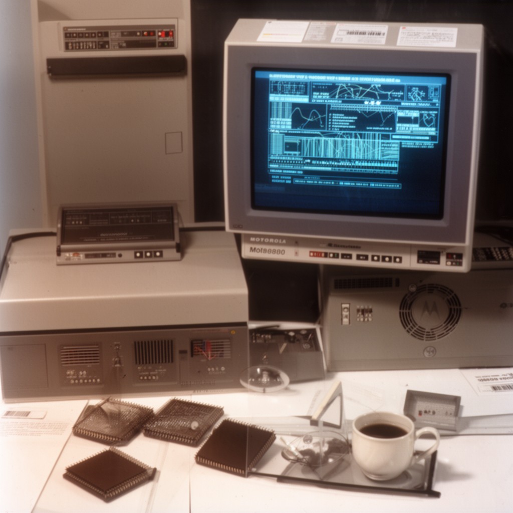 AI-generated illustration of Motorola 88000 family