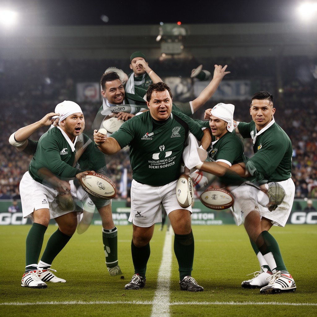 AI-generated illustration of 2011 Rugby World Cup
