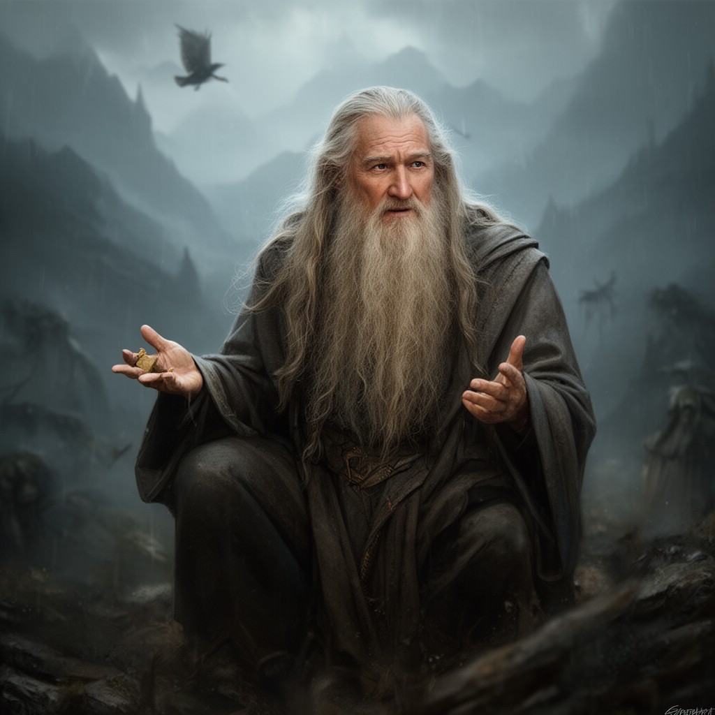 AI-generated illustration of Gandalf