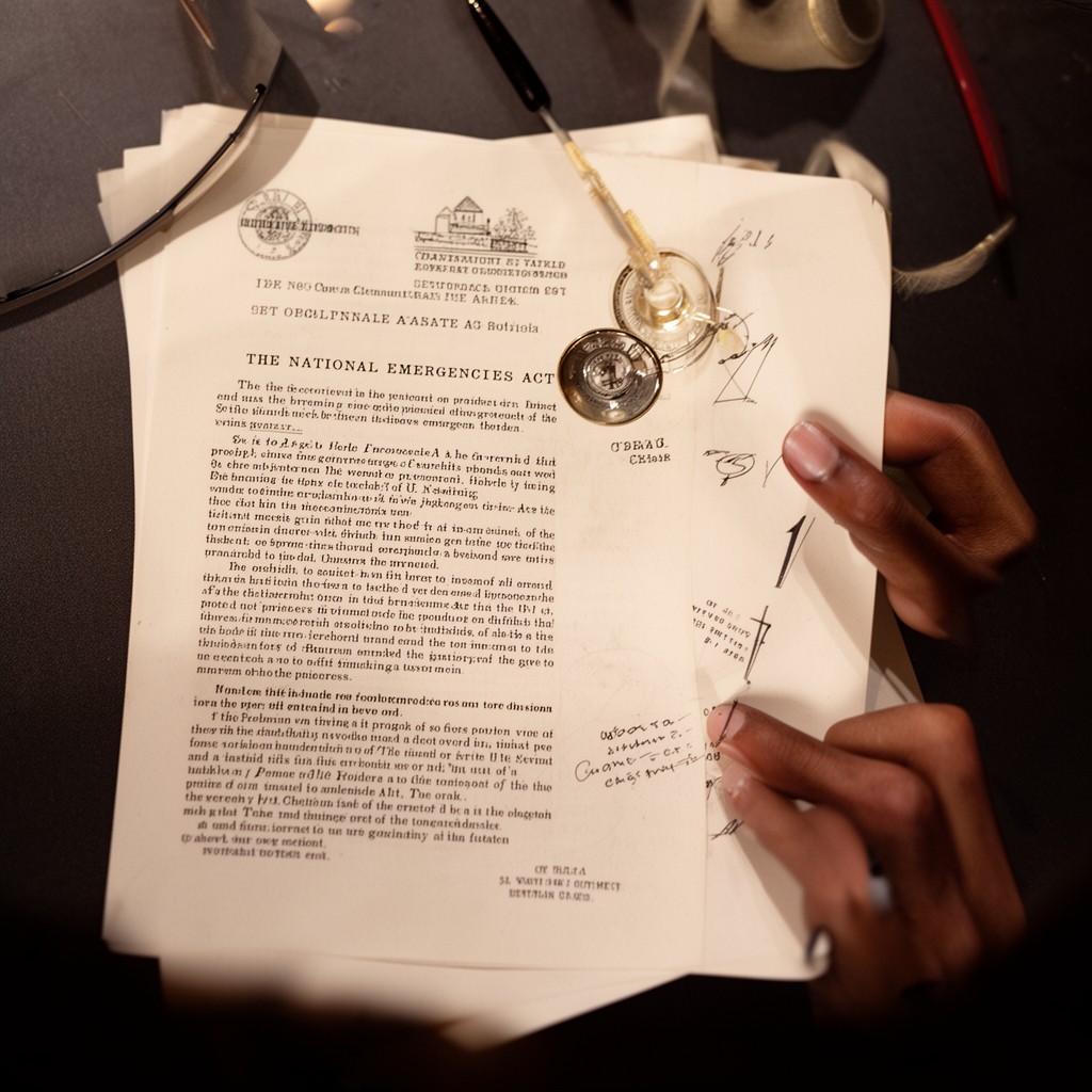 AI-generated illustration of National Emergencies Act