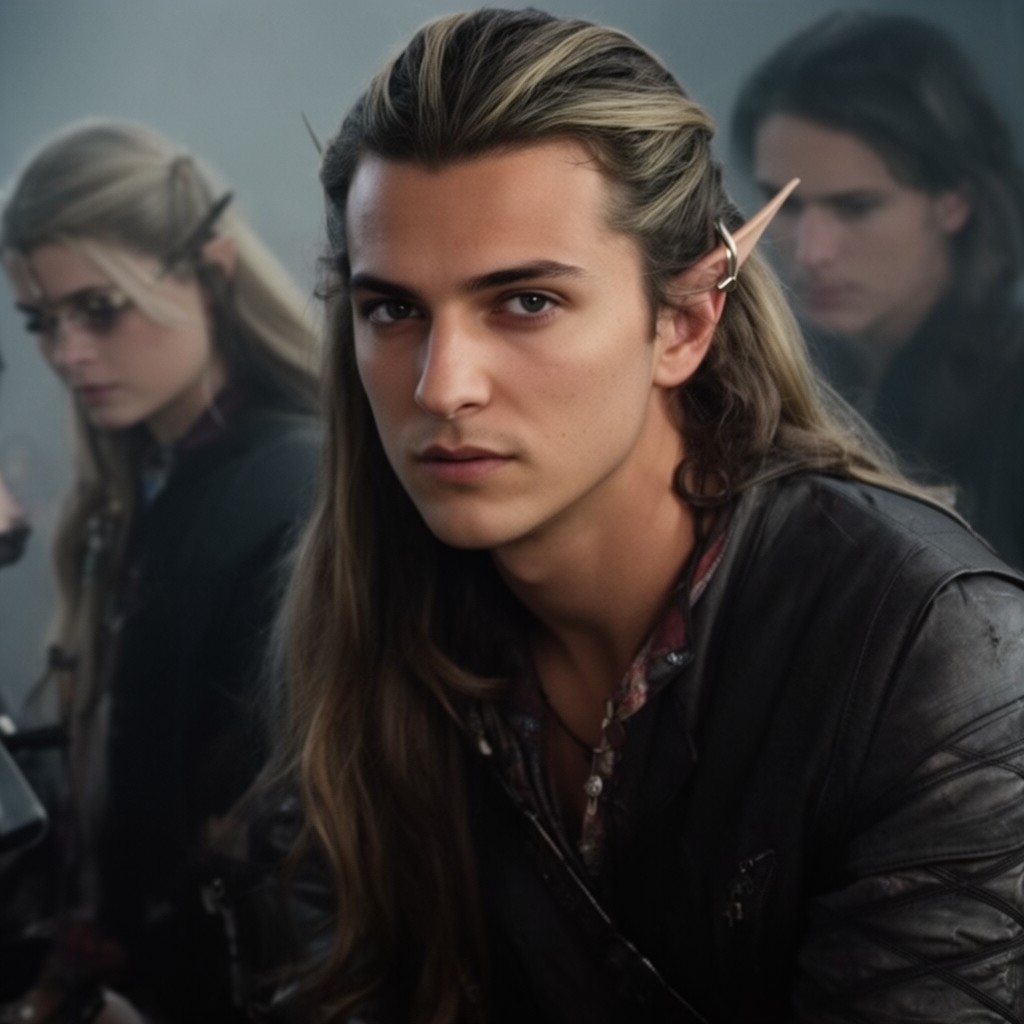 AI-generated illustration of Orlando Bloom