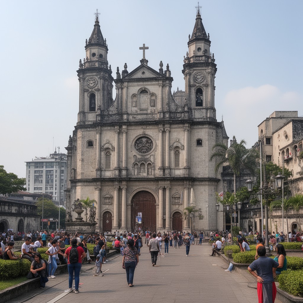 AI-generated illustration of Manila Cathedral