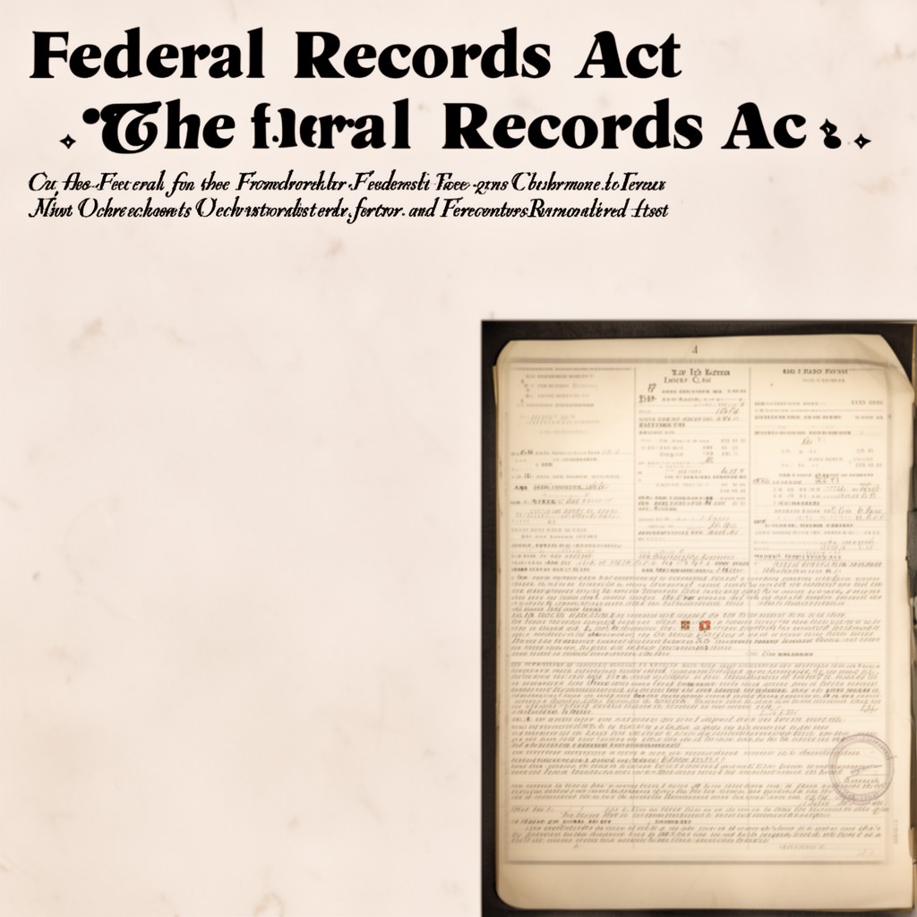 AI-generated illustration of Federal Records Act
