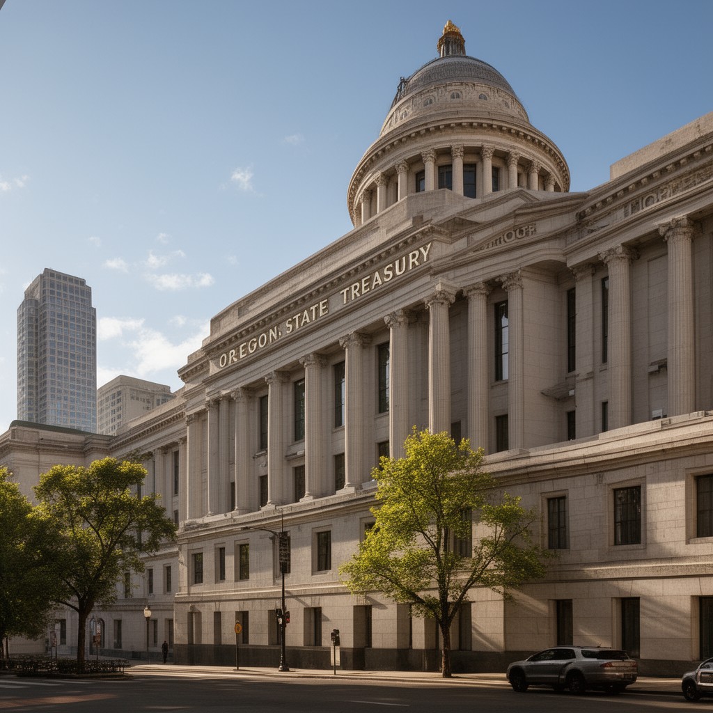 AI-generated illustration of Oregon State Treasury