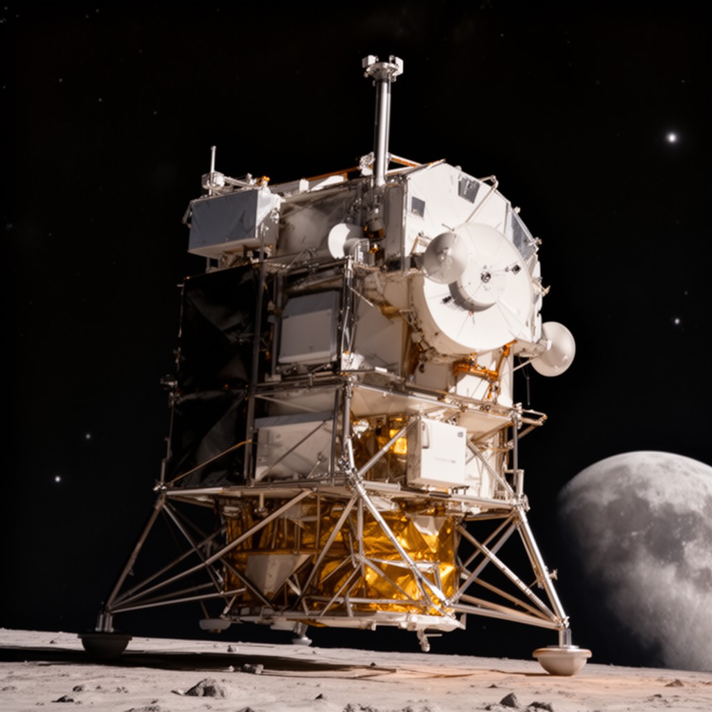 AI-generated illustration of Chandrayaan-2