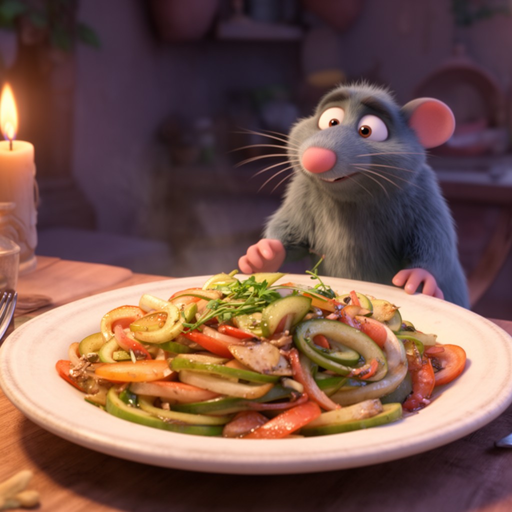 AI-generated illustration of Ratatouille