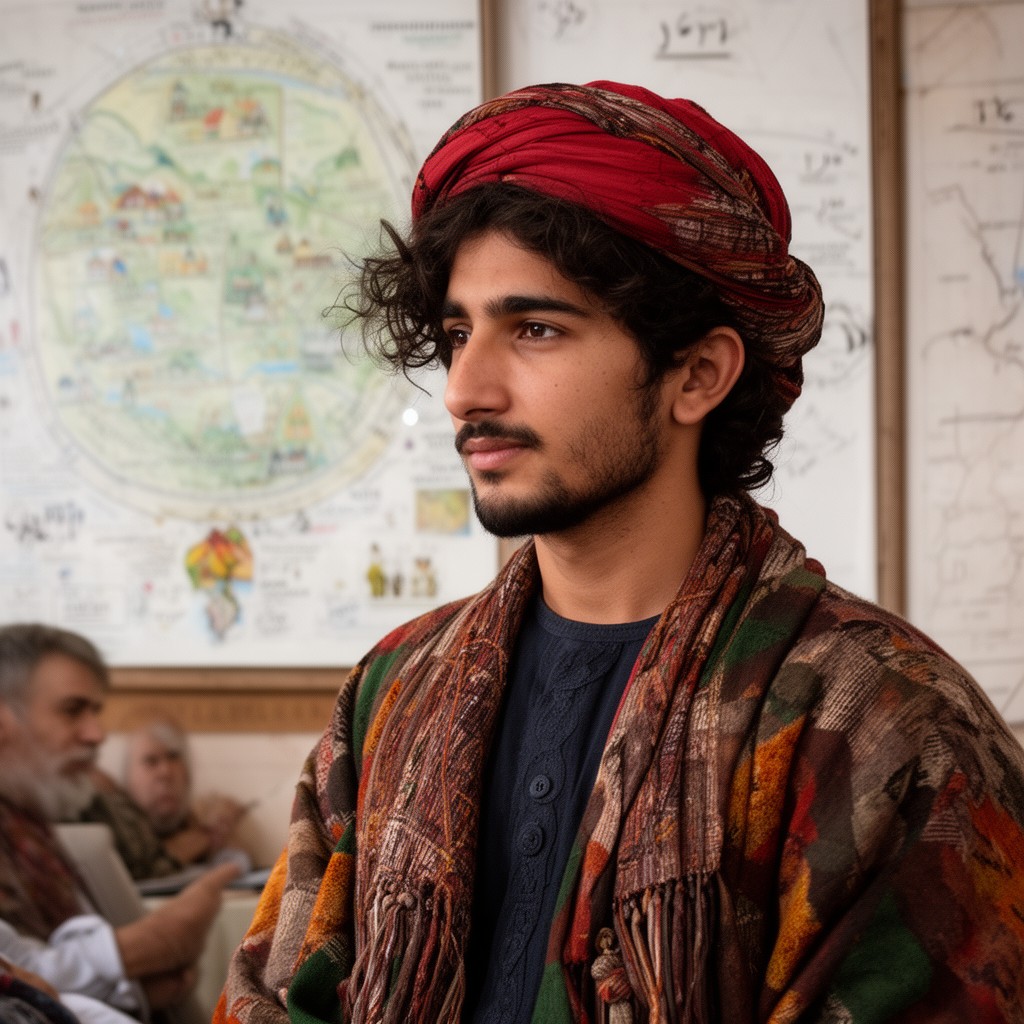 AI-generated illustration of Afghan American