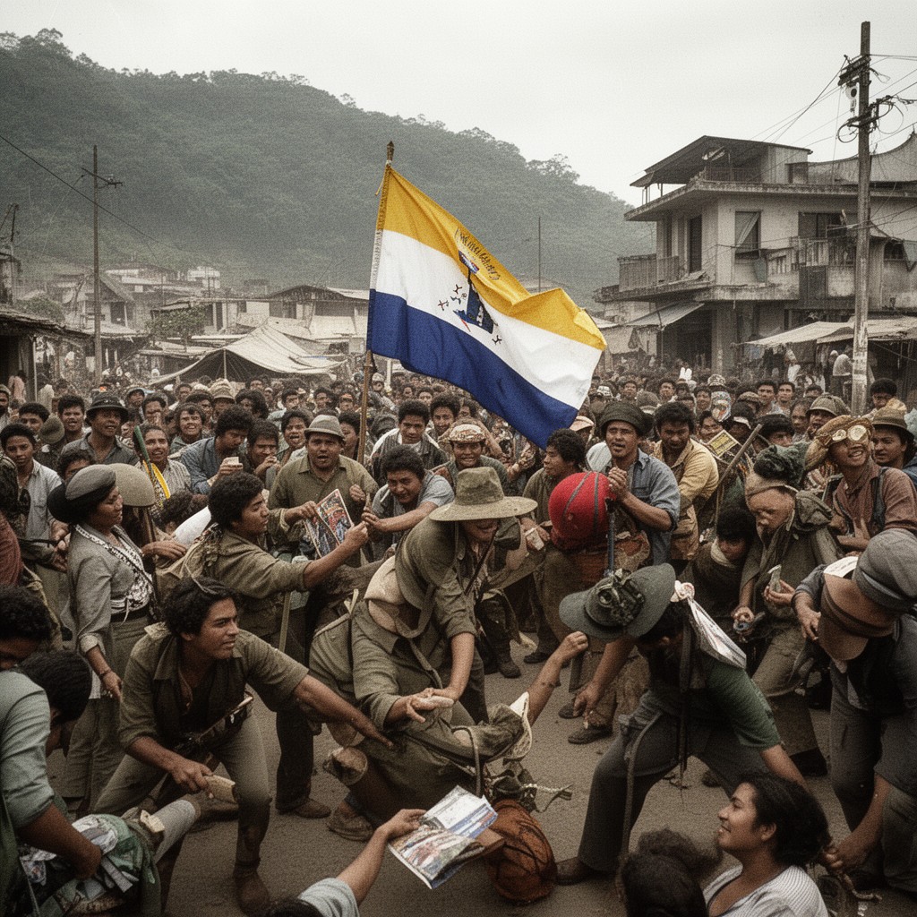 AI-generated illustration of Nicaraguan Revolution