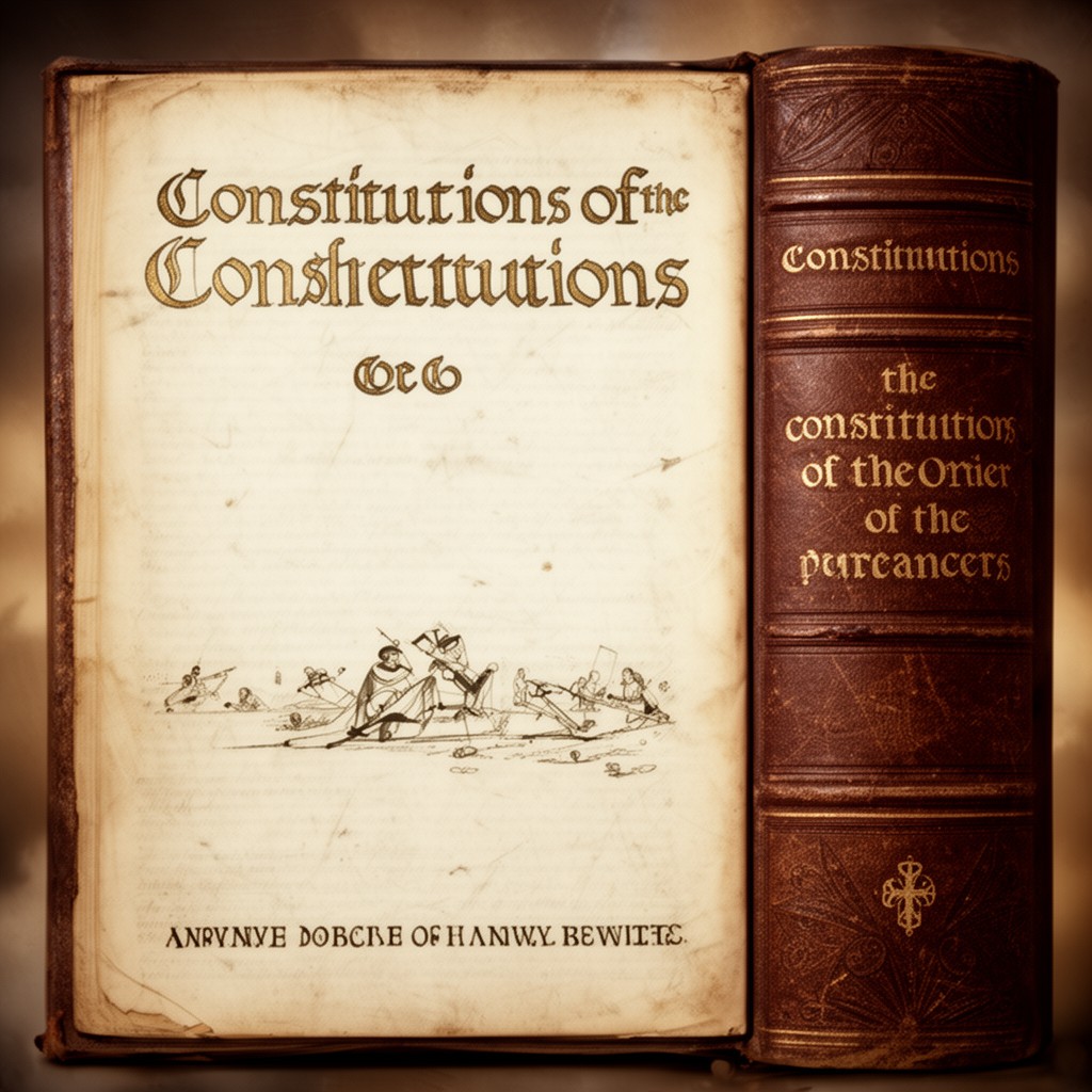 AI-generated illustration of Constitutions of the Order of Preachers