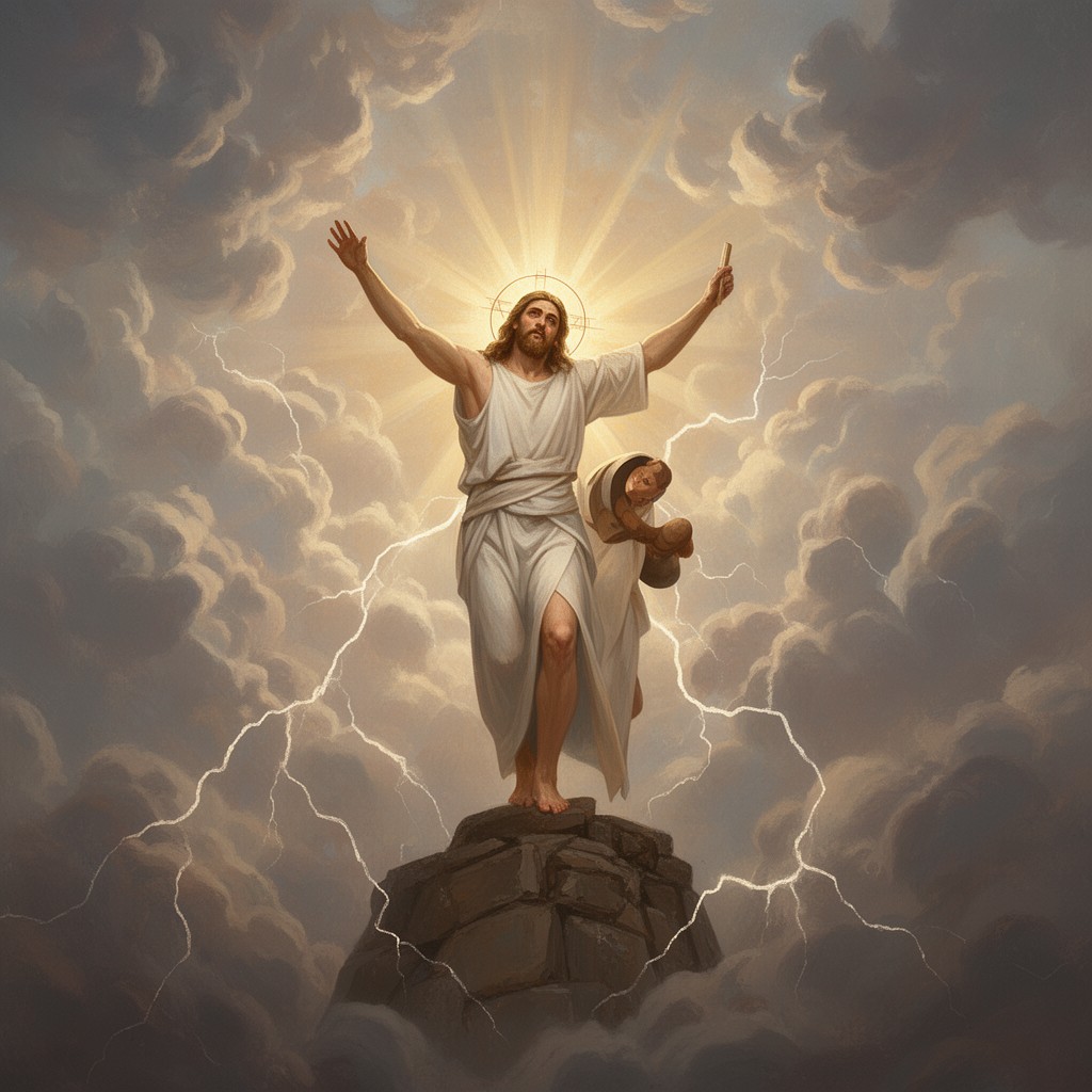 AI-generated illustration of Christ the Victor