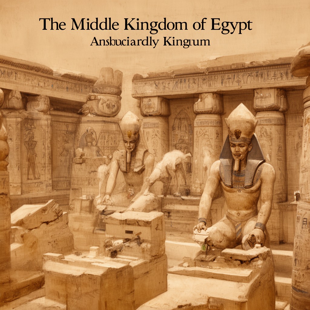 AI-generated illustration of Middle Kingdom of Egypt