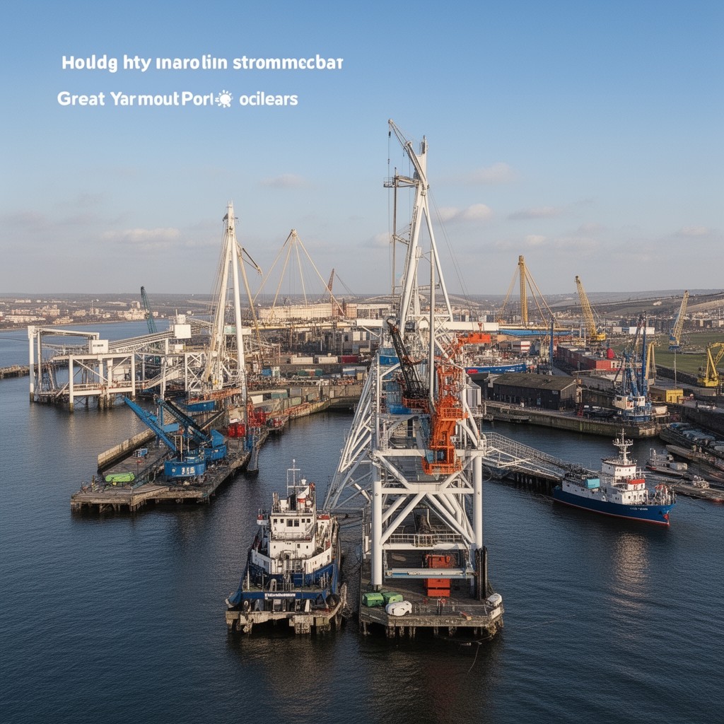 AI-generated illustration of Great Yarmouth Port